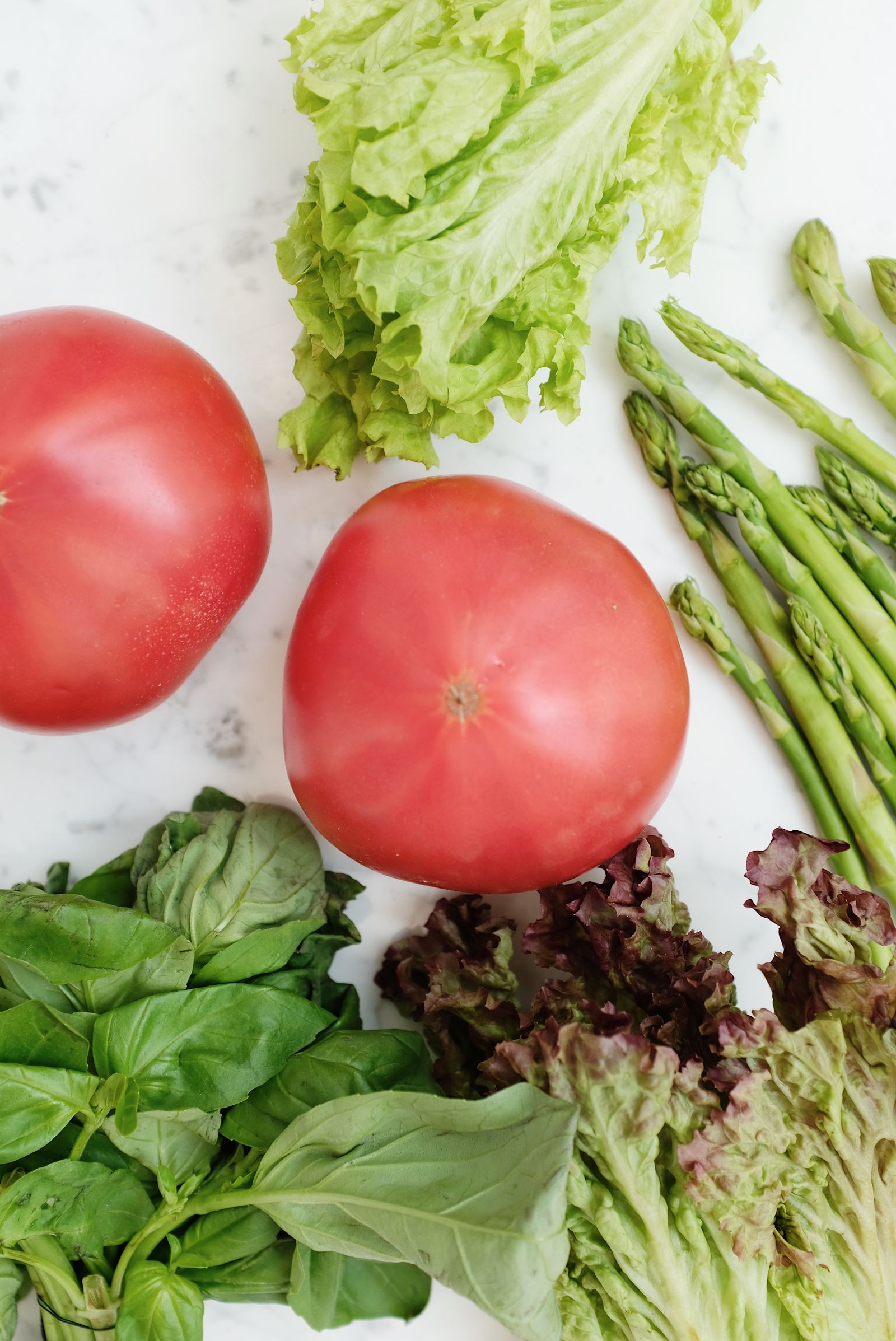 Des légumes frais et colorés.